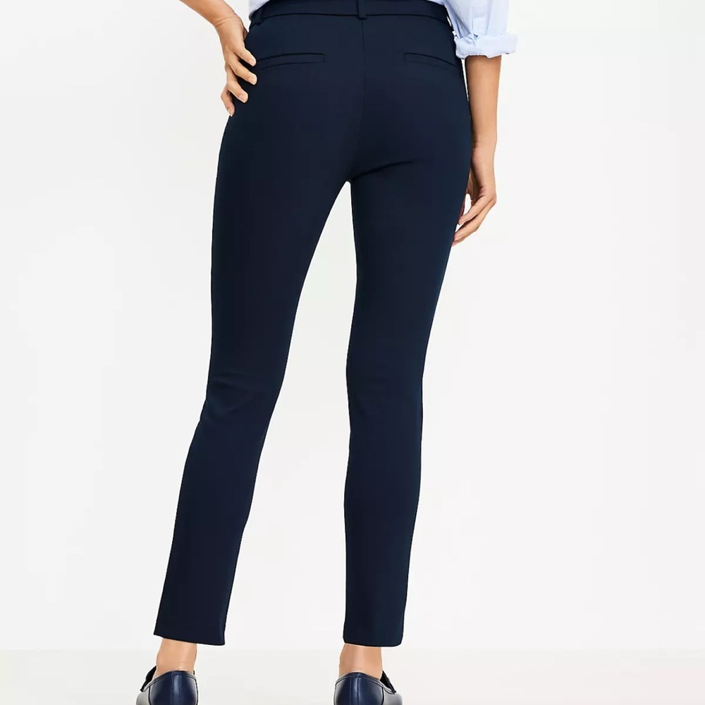LOFT Navy Marisa Skinny Pants Sz 8T